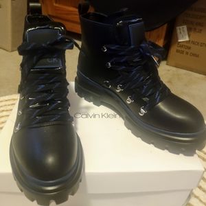 Calvin Klein combat boots